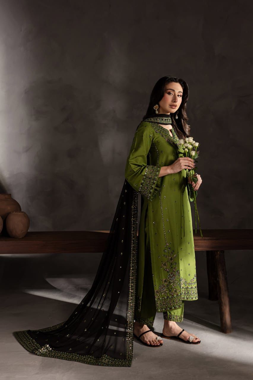 Mayal Embroidered 3PC